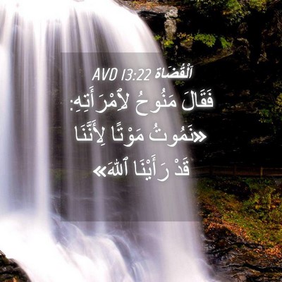 Picture 04 - اَلْقُضَاة 13:22 AVD - فَقَالَ مَنُوحُ - Bible Verse Picture