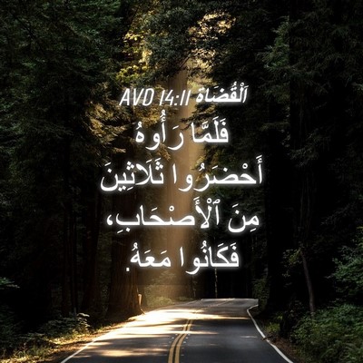 Picture 04 - اَلْقُضَاة 14:11 AVD - فَلَمَّا رَأُوهُ - Bible Verse Picture