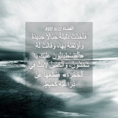Picture 04 - اَلْقُضَاة 16:12 AVD - فَأَخَذَتْ دَلِيلَةُ - Bible Verse Picture