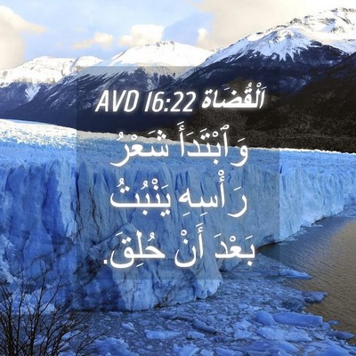 Picture 04 - اَلْقُضَاة 16:22 AVD - وَٱبْتَدَأَ شَعْرُ - Bible Verse Picture