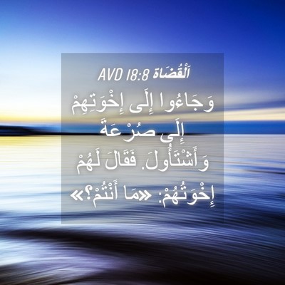 Picture 04 - اَلْقُضَاة 18:8 AVD - وَجَاءُوا إِلَى - Bible Verse Picture