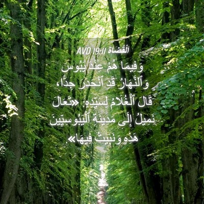 Picture 04 - اَلْقُضَاة 19:11 AVD - وَفِيمَا هُمْ عِنْدَ - Bible Verse Picture