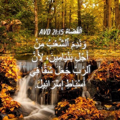 Picture 04 - اَلْقُضَاة 21:15 AVD - وَنَدِمَ ٱلشَّعْبُ مِنْ - Bible Verse Picture