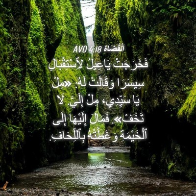 Picture 04 - اَلْقُضَاة 4:18 AVD - فَخَرَجَتْ يَاعِيلُ - Bible Verse Picture
