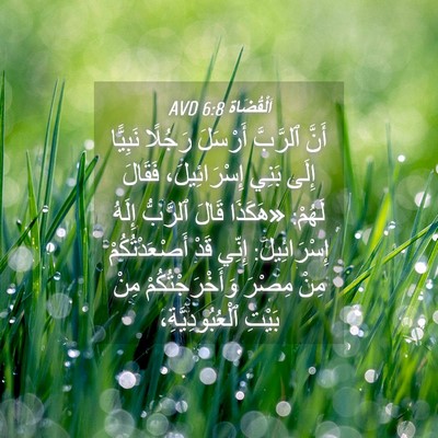Picture 04 - اَلْقُضَاة 6:8 AVD - أَنَّ ٱلرَّبَّ أَرْسَلَ - Bible Verse Picture