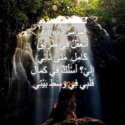 Picture 04 - اَلْمَزَامِيرُ 101:2 AVD - أَتَعَقَّلُ فِي طَرِيقٍ - Bible Verse Picture