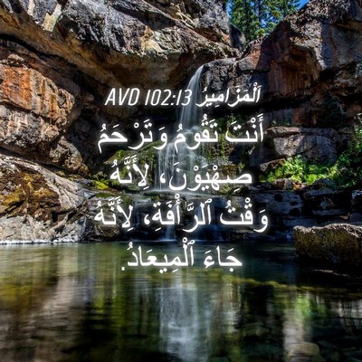 Picture 04 - اَلْمَزَامِيرُ 102:13 AVD - أَنْتَ تَقُومُ وَتَرْحَمُ - Bible Verse Picture