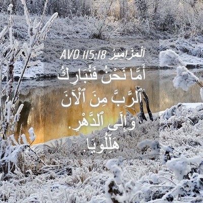 Picture 04 - اَلْمَزَامِيرُ 115:18 AVD - أَمَّا نَحْنُ فَنُبَارِكُ - Bible Verse Picture