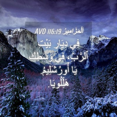 Picture 04 - اَلْمَزَامِيرُ 116:19 AVD - فِي دِيَارِ بَيْتِ - Bible Verse Picture