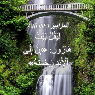 Picture 04 - اَلْمَزَامِيرُ 118:3 AVD - لِيَقُلْ بَيْتُ هَارُونَ: - Bible Verse Picture