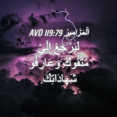 Picture 04 - اَلْمَزَامِيرُ 119:79 AVD - لِيَرْجِعْ إِلَيَّ - Bible Verse Picture