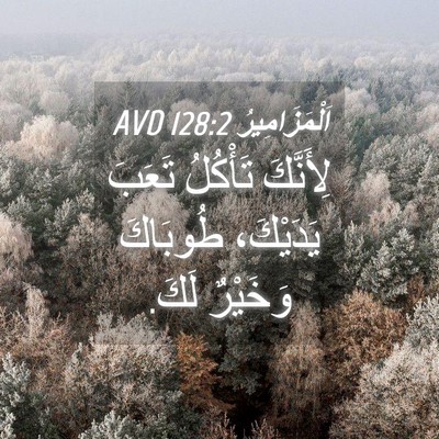 Picture 04 - اَلْمَزَامِيرُ 128:2 AVD - لِأَنَّكَ تَأْكُلُ تَعَبَ - Bible Verse Picture