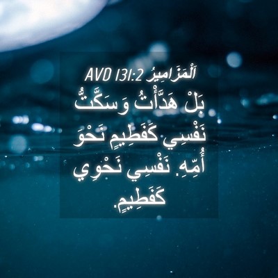 Picture 04 - اَلْمَزَامِيرُ 131:2 AVD - بَلْ هَدَّأْتُ وَسَكَّتُّ - Bible Verse Picture