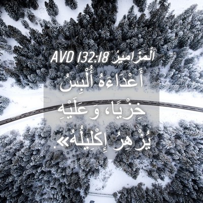 Picture 04 - اَلْمَزَامِيرُ 132:18 AVD - أَعْدَاءَهُ أُلْبِسُ - Bible Verse Picture