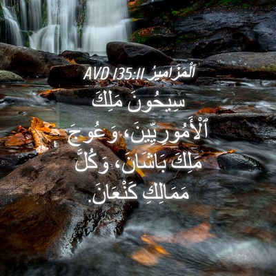 Picture 04 - اَلْمَزَامِيرُ 135:11 AVD - سِيحُونَ مَلِكَ - Bible Verse Picture
