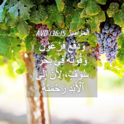 Picture 04 - اَلْمَزَامِيرُ 136:15 AVD - وَدَفَعَ فِرْعَوْنَ - Bible Verse Picture