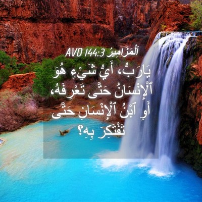 Picture 04 - اَلْمَزَامِيرُ 144:3 AVD - يَارَبُّ، أَيُّ شَيْءٍ - Bible Verse Picture