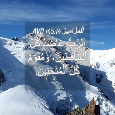 Picture 04 - اَلْمَزَامِيرُ 145:14 AVD - اَلرَّبُّ عَاضِدٌ كُلَّ - Bible Verse Picture