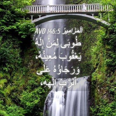 Picture 04 - اَلْمَزَامِيرُ 146:5 AVD - طُوبَى لِمَنْ إِلَهُ - Bible Verse Picture