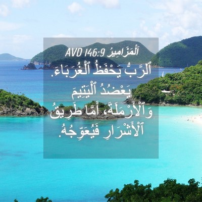 Picture 04 - اَلْمَزَامِيرُ 146:9 AVD - ٱلرَّبُّ يَحْفَظُ - Bible Verse Picture