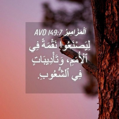 Picture 04 - اَلْمَزَامِيرُ 149:7 AVD - لِيَصْنَعُوا نَقْمَةً فِي - Bible Verse Picture