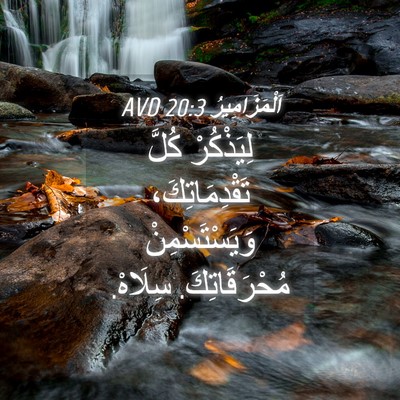 Picture 04 - اَلْمَزَامِيرُ 20:3 AVD - لِيَذْكُرْ كُلَّ - Bible Verse Picture