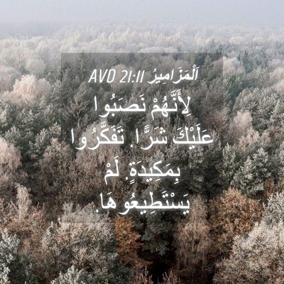 Picture 04 - اَلْمَزَامِيرُ 21:11 AVD - لِأَنَّهُمْ نَصَبُوا - Bible Verse Picture