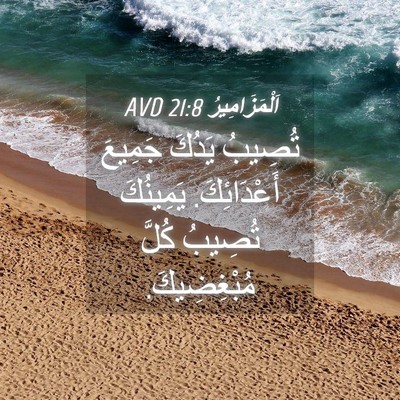 Picture 04 - اَلْمَزَامِيرُ 21:8 AVD - تُصِيبُ يَدُكَ جَمِيعَ - Bible Verse Picture