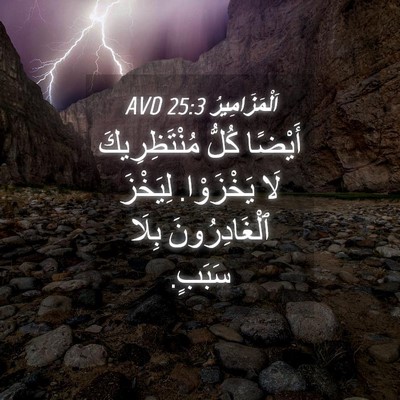 Picture 04 - اَلْمَزَامِيرُ 25:3 AVD - أَيْضًا كُلُّ - Bible Verse Picture
