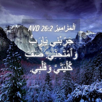 Picture 04 - اَلْمَزَامِيرُ 26:2 AVD - جَرِّبْنِي يَارَبُّ - Bible Verse Picture