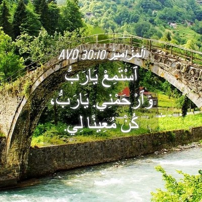 Picture 04 - اَلْمَزَامِيرُ 30:10 AVD - ٱسْتَمِعْ يَارَبُّ - Bible Verse Picture