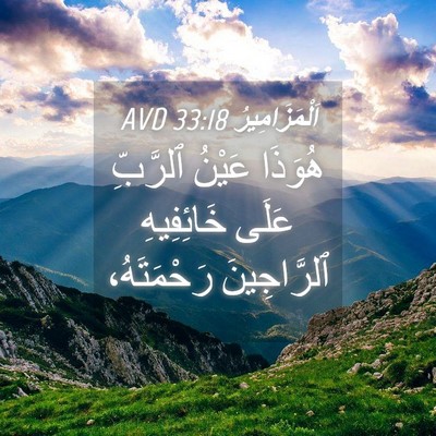 Picture 04 - اَلْمَزَامِيرُ 33:18 AVD - هُوَذَا عَيْنُ ٱلرَّبِّ - Bible Verse Picture