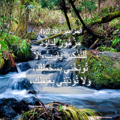 Picture 04 - اَلْمَزَامِيرُ 38:1 AVD - مَزْمُورٌ لِدَاوُدَ - Bible Verse Picture