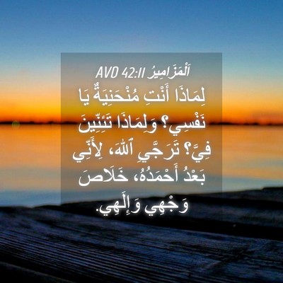 Picture 04 - اَلْمَزَامِيرُ 42:11 AVD - لِمَاذَا أَنْتِ - Bible Verse Picture