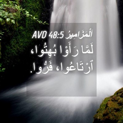 Picture 04 - اَلْمَزَامِيرُ 48:5 AVD - لَمَّا رَأَوْا بُهِتُوا، - Bible Verse Picture