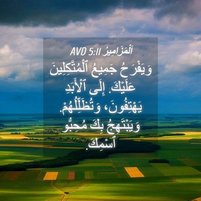 Picture 04 - اَلْمَزَامِيرُ 5:11 AVD - وَيَفْرَحُ جَمِيعُ - Bible Verse Picture