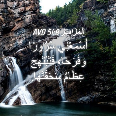 Picture 04 - اَلْمَزَامِيرُ 51:8 AVD - أَسْمِعْنِي سُرُورًا - Bible Verse Picture
