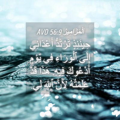 Picture 04 - اَلْمَزَامِيرُ 56:9 AVD - حِينَئِذٍ تَرْتَدُّ - Bible Verse Picture