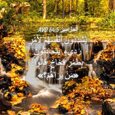 Picture 04 - اَلْمَزَامِيرُ 64:5 AVD - يُشَدِّدُونَ أَنْفُسَهُمْ - Bible Verse Picture