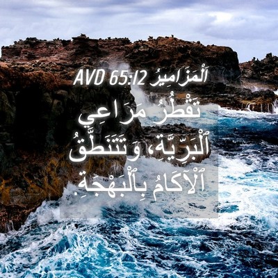 Picture 04 - اَلْمَزَامِيرُ 65:12 AVD - تَقْطُرُ مَرَاعِي - Bible Verse Picture