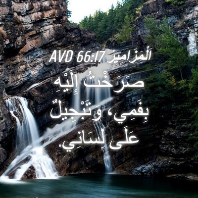 Picture 04 - اَلْمَزَامِيرُ 66:17 AVD - صَرَخْتُ إِلَيْهِ - Bible Verse Picture