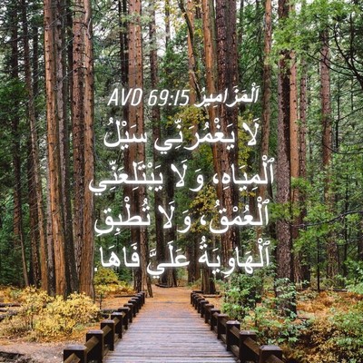 Picture 04 - اَلْمَزَامِيرُ 69:15 AVD - لَا يَغْمُرَنِّي سَيْلُ - Bible Verse Picture