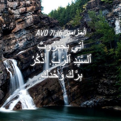 Picture 04 - اَلْمَزَامِيرُ 71:16 AVD - آتِي بِجَبَرُوتِ - Bible Verse Picture