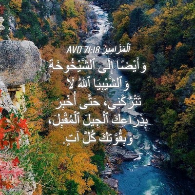 Picture 04 - اَلْمَزَامِيرُ 71:18 AVD - وَأَيْضًا إِلَى - Bible Verse Picture