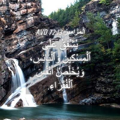 Picture 04 - اَلْمَزَامِيرُ 72:13 AVD - يُشْفِقُ عَلَى - Bible Verse Picture