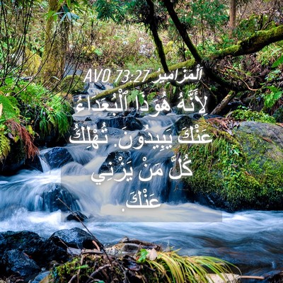 Picture 04 - اَلْمَزَامِيرُ 73:27 AVD - لِأَنَّهُ هُوَذَا - Bible Verse Picture