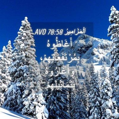 Picture 04 - اَلْمَزَامِيرُ 78:58 AVD - أَغَاظُوهُ - Bible Verse Picture