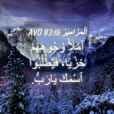 Picture 04 - اَلْمَزَامِيرُ 83:16 AVD - ٱمْلَأْ وُجُوهَهُمْ - Bible Verse Picture