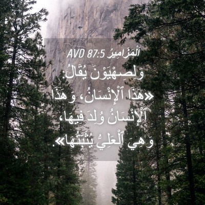 Picture 04 - اَلْمَزَامِيرُ 87:5 AVD - وَلِصِهْيَوْنَ يُقَالُ: - Bible Verse Picture