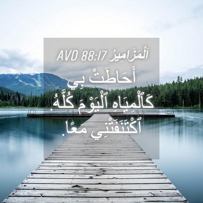 Picture 04 - اَلْمَزَامِيرُ 88:17 AVD - أَحَاطَتْ بِي - Bible Verse Picture
